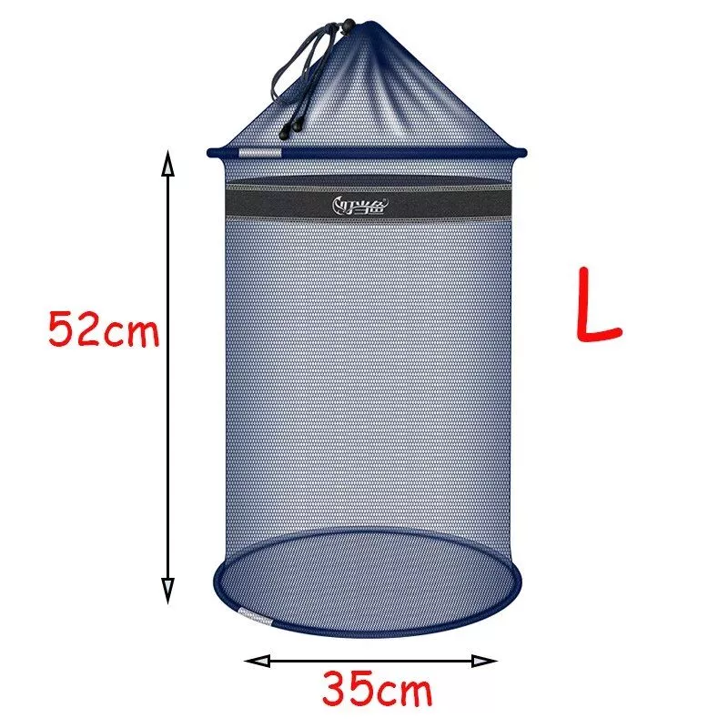 Portable Quick-Dry Fishing Net: Compact Mesh Storage Bag for Beach Combing & Sea Life Catch