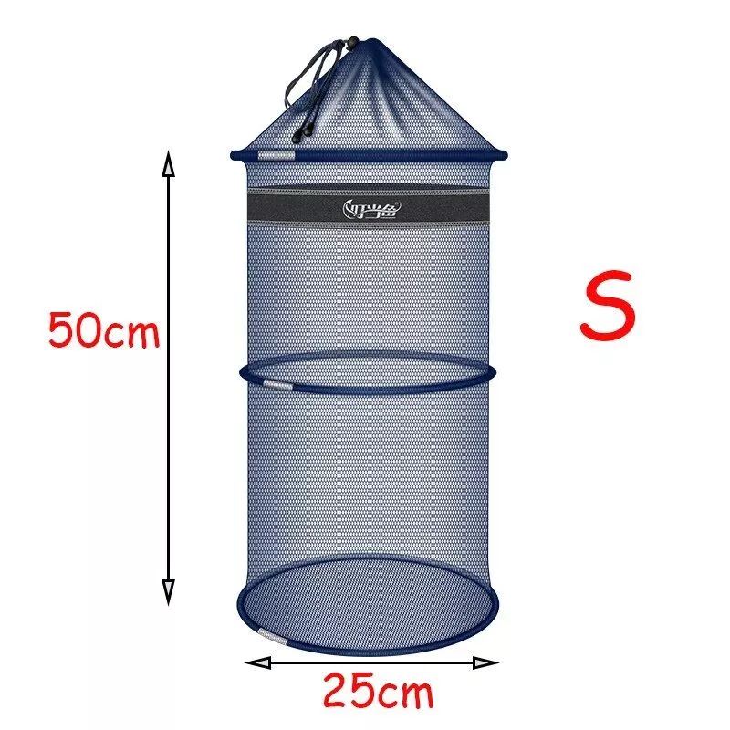 Portable Quick-Dry Fishing Net: Compact Mesh Storage Bag for Beach Combing & Sea Life Catch