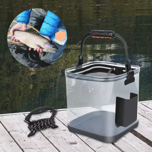 Versatile EVA Collapsible Fishing Bucket: Lightweight & Durable for Outdoor Adventures