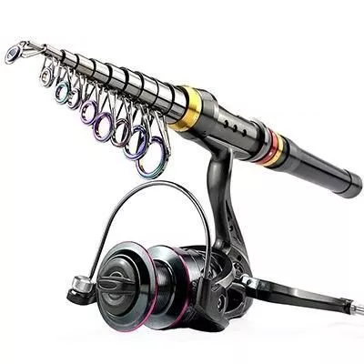 Ultimate Carbon Telescopic Fishing Rod and Reel Combo