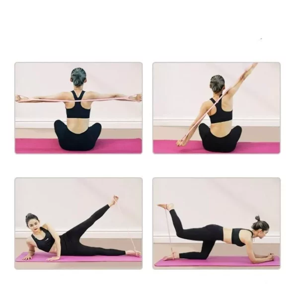 Versatile Yoga & Pilates Resistance Band: High-Elasticity Fitness Stretch Tool