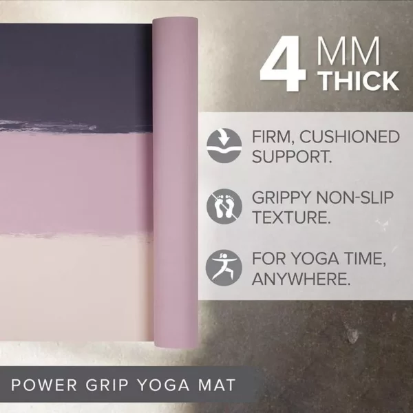 Eco-Friendly 4mm Thick Yoga Mat – Non-Slip, Premium Natural Rubber for All Yoga Styles