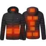 USB Electric Heated Jacket for Men with 9 Heating Zones