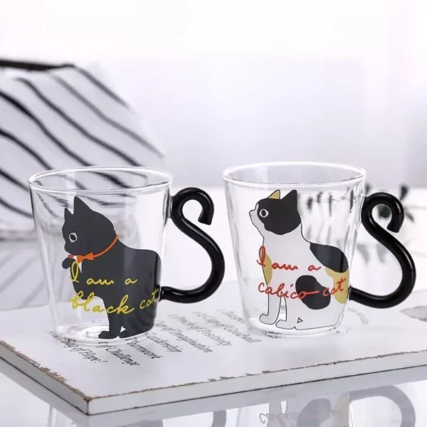 Cat Tail Glass Cup: Eco-Friendly Drinkware for Home Use