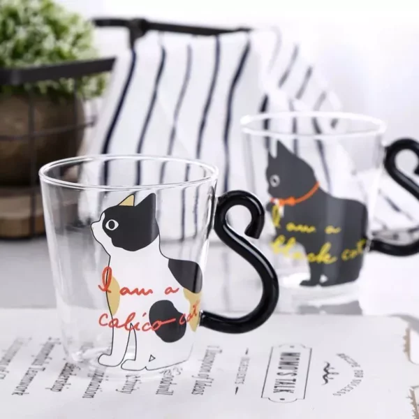 Cat Tail Glass Cup: Eco-Friendly Drinkware for Home Use
