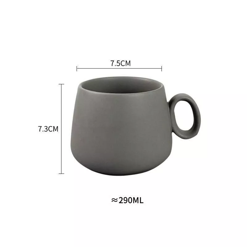 Colorful Porcelain Large Coffee Mugs – 290ML, Perfect for Hot Beverages