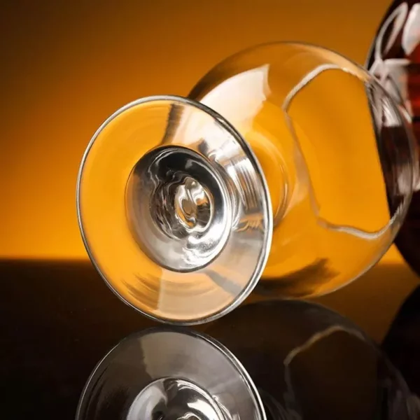 Elegant 2-Piece Glass Wine & Whiskey Cup Set – Versatile for All Beverages