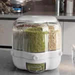 Modern 6-Grid Sealed Cereal & Grain Dispenser