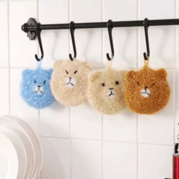 Eco-Friendly Crochet Bear Dish Towel