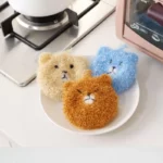 Eco-Friendly Crochet Bear Dish Towel