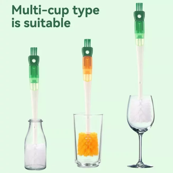 5-in-1 Multi-Function Long Handle Bottle Brush Set