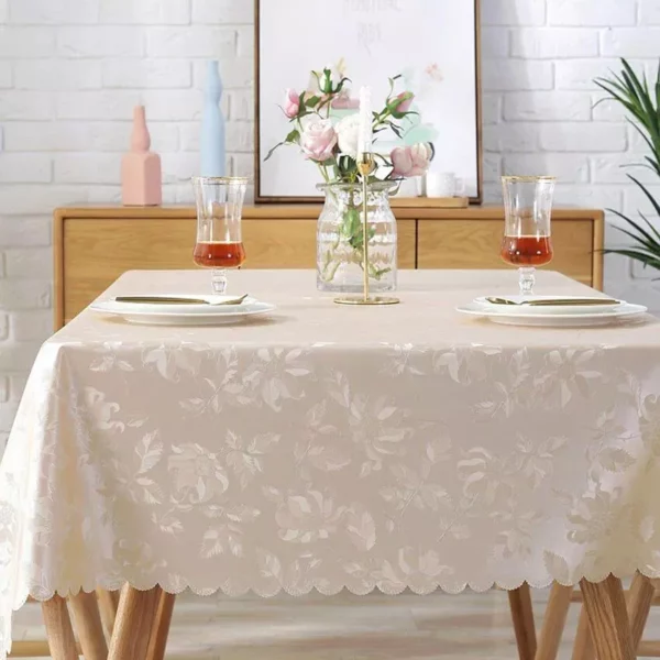 Elegant European-Style Waterproof PVC Tablecloth