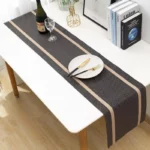 Elegant Woven Vinyl Table Runner