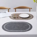 Elegant Nordic Leather Placemats - Waterproof and Heat-Resistant for Ultimate Table Protection