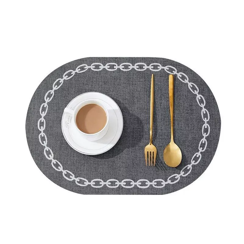 Elegant Nordic Leather Placemats – Waterproof and Heat-Resistant for Ultimate Table Protection