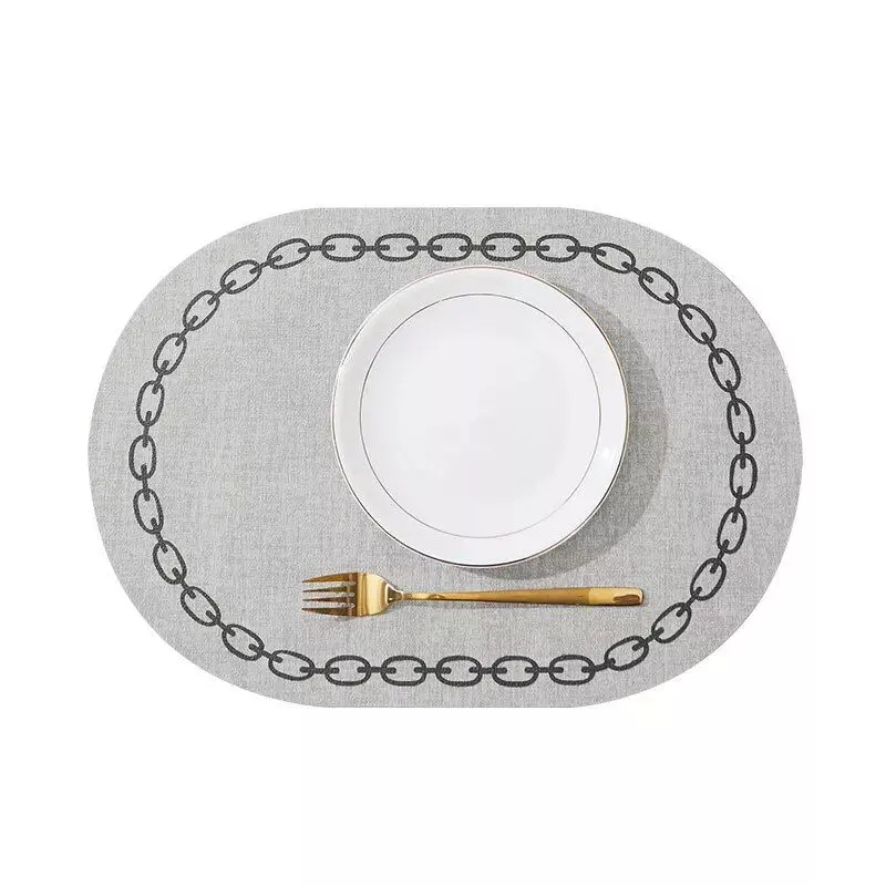 Elegant Nordic Leather Placemats – Waterproof and Heat-Resistant for Ultimate Table Protection