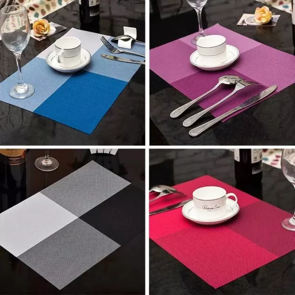 Elegant Modern PVC Placemat for Dining – Eco-Friendly, Stocked Kitchen Mat