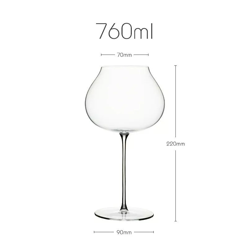 Super Thin Crystal Burgundy Wine Glass – Sommelier’s Choice for Exclusive Tastings