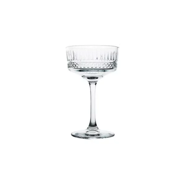 Elegant European-Style Cocktail Glass Set: Wide Mouth Champagne & Martini Glasses