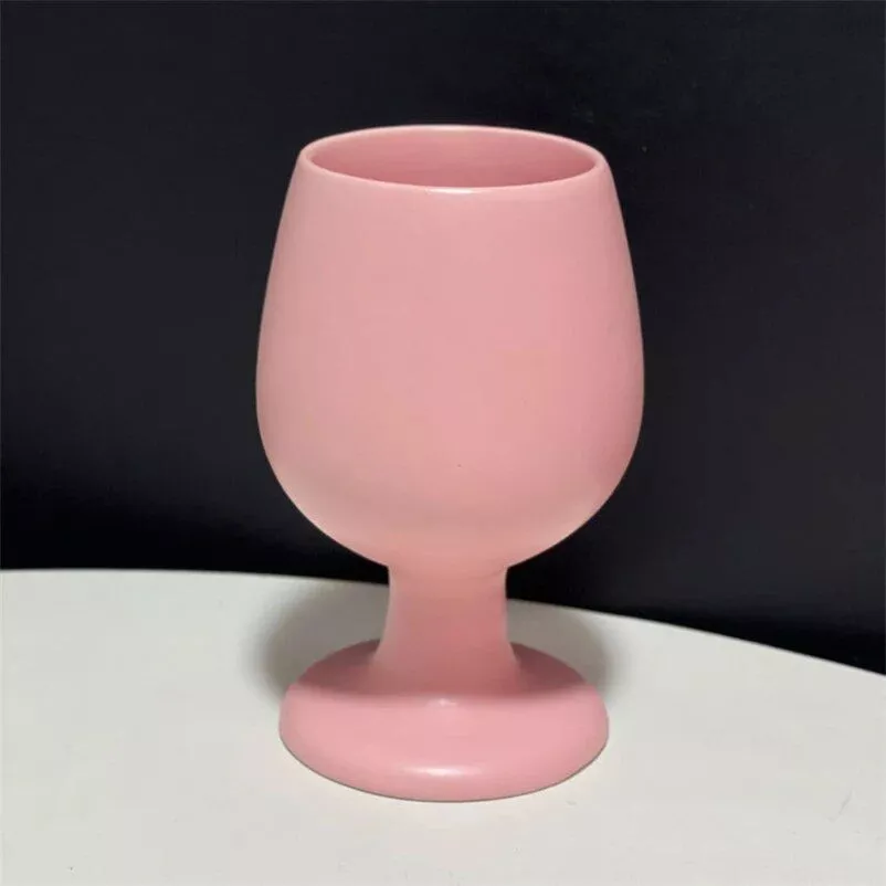 Minimalist Korean Ceramic Tall Cup – Elegant Home Drinkware, 300ml