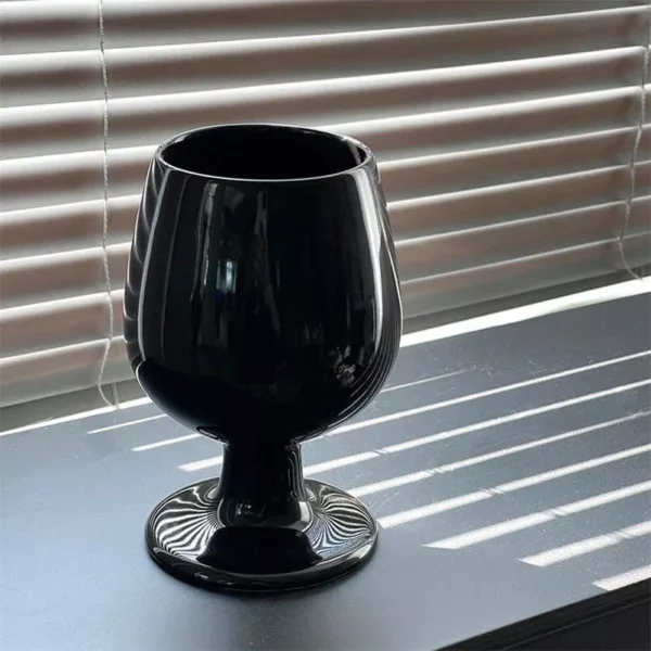 Minimalist Korean Ceramic Tall Cup – Elegant Home Drinkware, 300ml