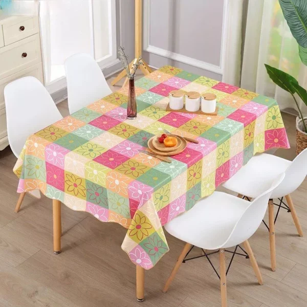 Versatile Waterproof and Oil-Proof Oxford Cloth Tablecloth