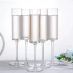 Elegant Crystal Champagne Glasses: Creative Design for Sparkling Wines