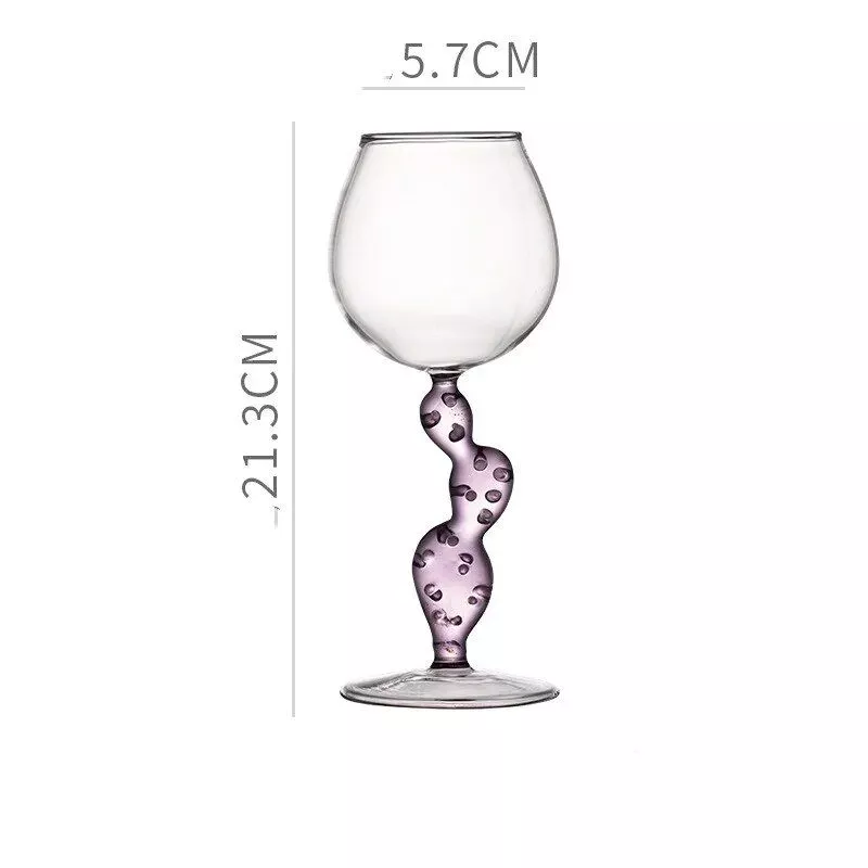 300ml Cactus-Shaped Crystal Cocktail Glass – Elegant Wine Goblet for Special Occasions