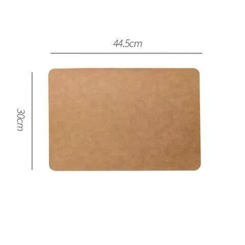 Elegant Heat-Resistant Leather Placemats for Home and Cafe