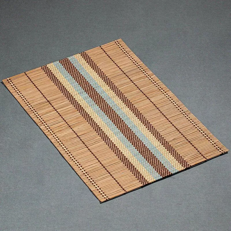 Eco-Chic Bamboo Placemat & Coaster Set – Vibrant, Durable Table Mats