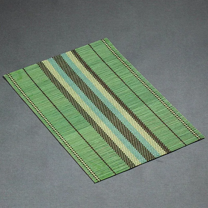 Eco-Chic Bamboo Placemat & Coaster Set – Vibrant, Durable Table Mats