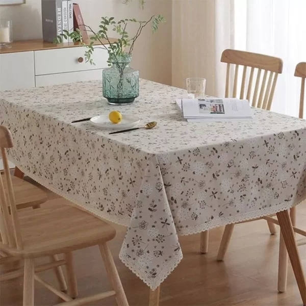 Elegant Bloom Lace Tablecloth