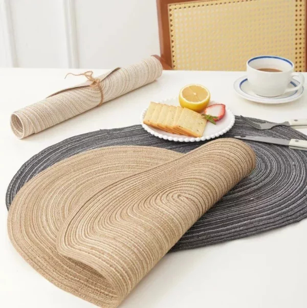 Modern Mixed Color Heat-Resistant Table Placemats – Set of 4, Washable and Non-Slip