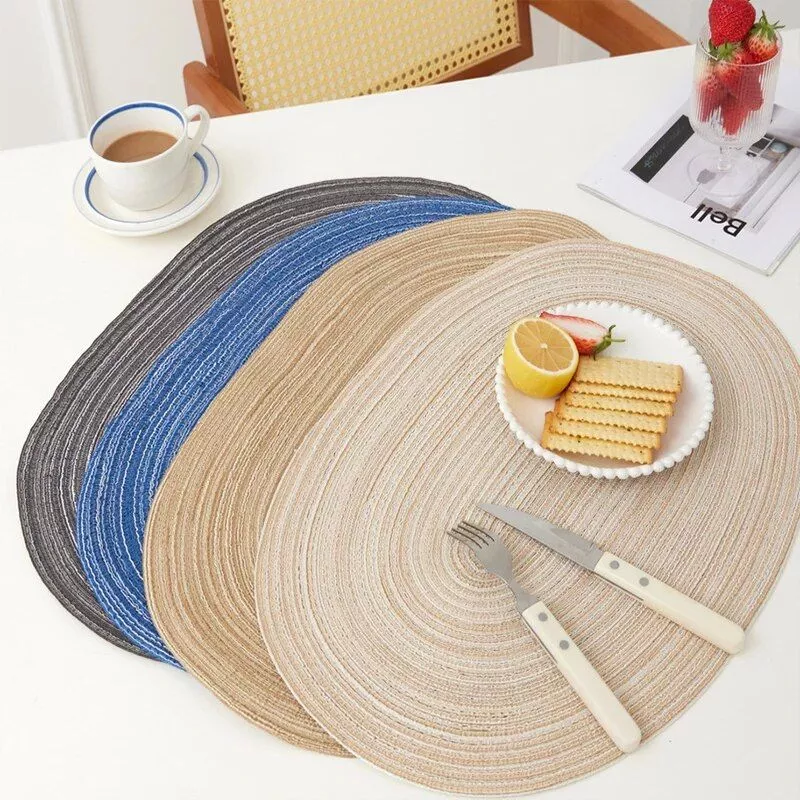 Modern Mixed Color Heat-Resistant Table Placemats – Set of 4, Washable and Non-Slip