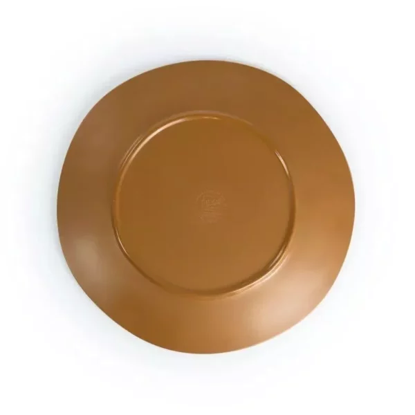 Rustic Charm 12-Piece Melamine Dinnerware Set – Wood Brown