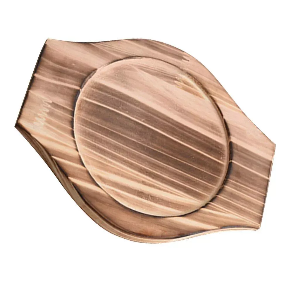Korean Dolsot Stone Bowl Bamboo Trivet – Heat Resistant Wood Base for Hot Dishes