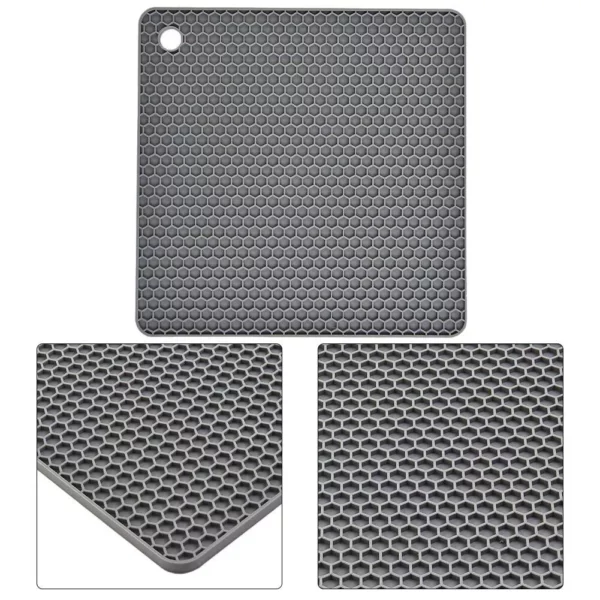Heat-Resistant Silicone Placemat – Non-Slip Square Table Mat for Kitchen