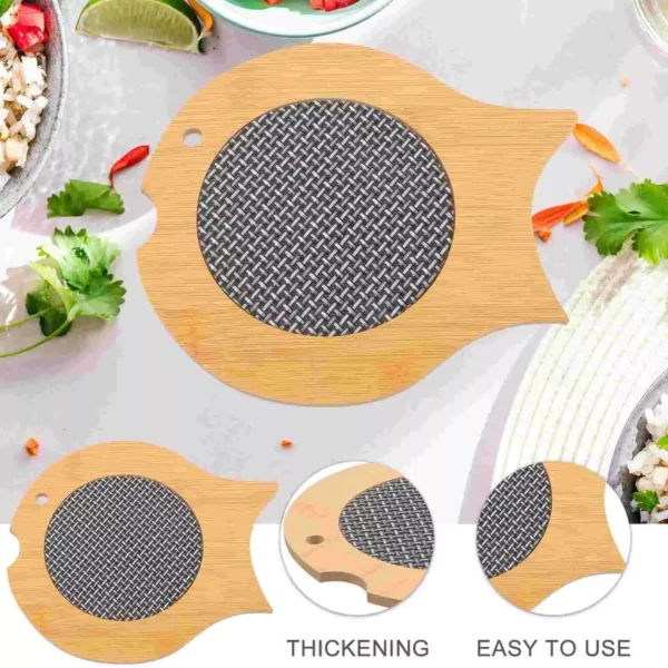 Bamboo Multi-Purpose Trivets for Kitchen and Dining – Round Classic Style Coasters and Hot Pot Holders