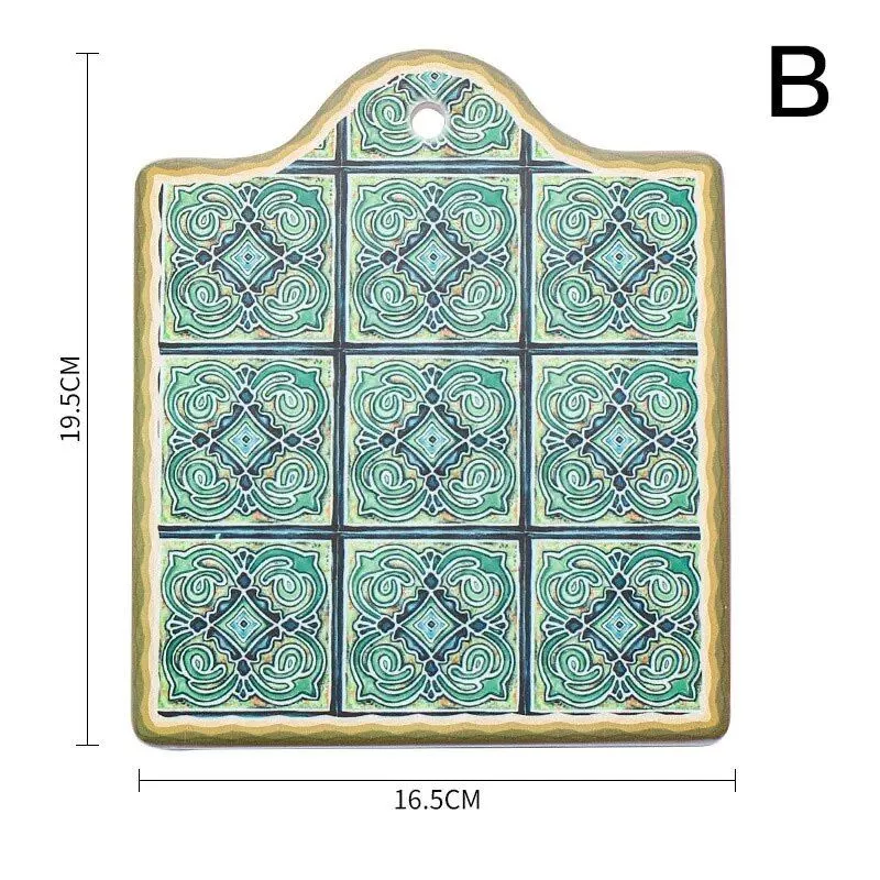 Moroccan Ceramic Heat Pad – Eco-Friendly Cork Trivet Pot Holder & Wall Ornament