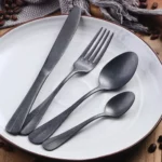 Luxury Matte Black Stainless Steel Cutlery Set