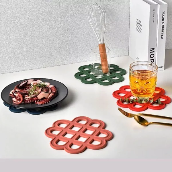 Eco-Friendly Silicone Trivet Mats – Heat Resistant, Traditional Chinese Style