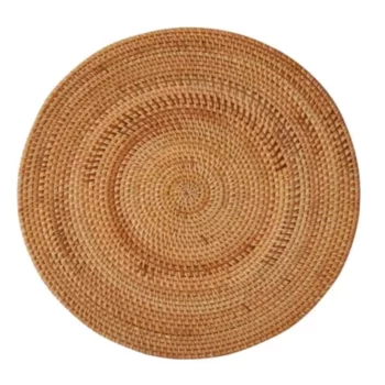 Elegant Rattan Woven Heat-Resistant Placemats – Non-Slip, Handcrafted Table Mats