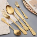 Golden Elegance 24-Piece Cutlery Set