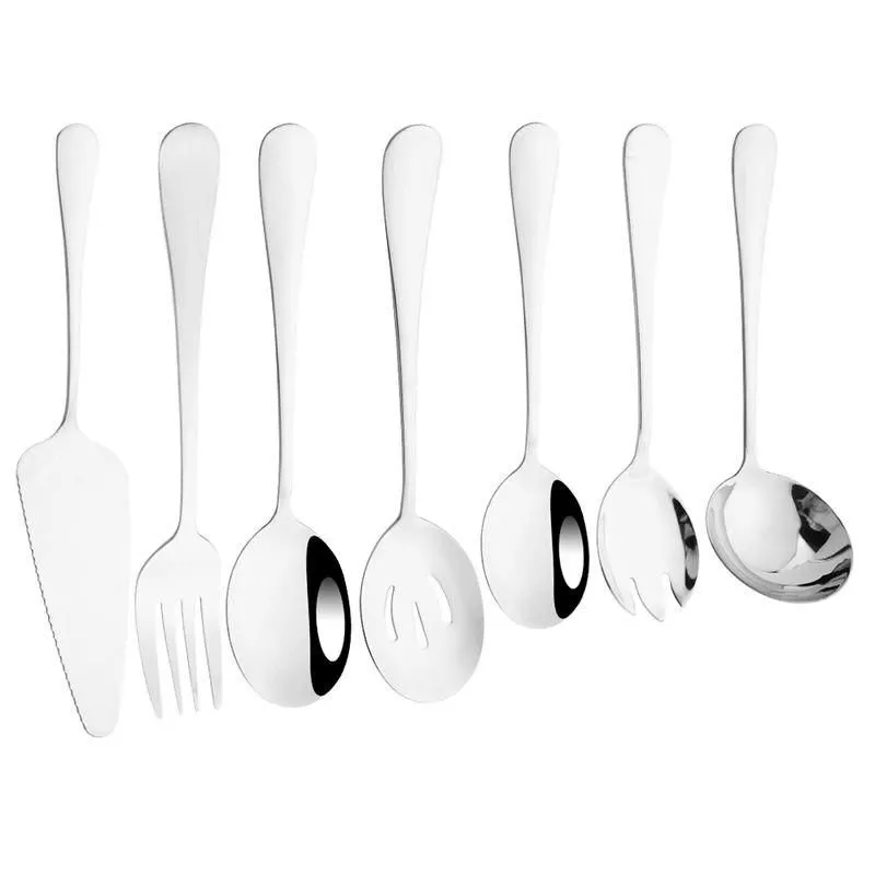 Elegant 7-Piece Stainless Steel Dinnerware Set