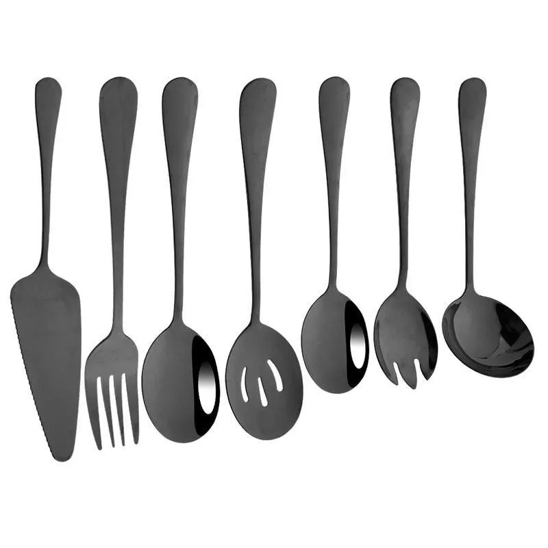 Elegant 7-Piece Stainless Steel Dinnerware Set