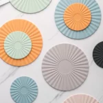 Modern Nordic Silicone Placemats - Round, Heat Resistant, Non-Slip Table Mats