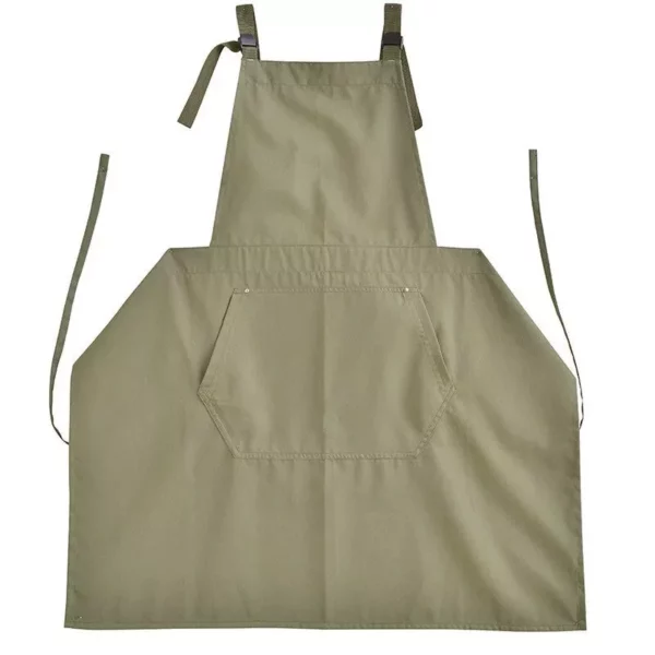 Stylish Waterproof & Oil-Proof Cotton Apron with Pocket