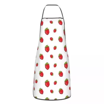 Charming Strawberry Sleeveless Apron for Kitchen & Cleaning