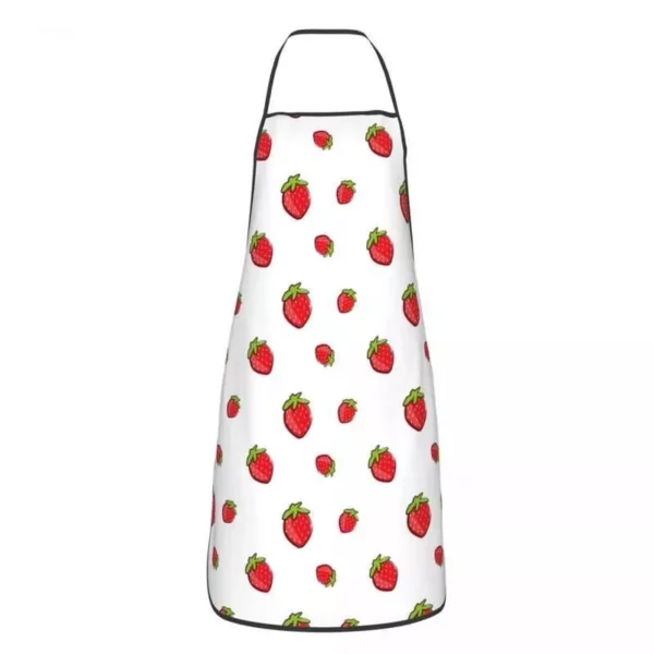 Charming Strawberry Sleeveless Apron for Kitchen & Cleaning