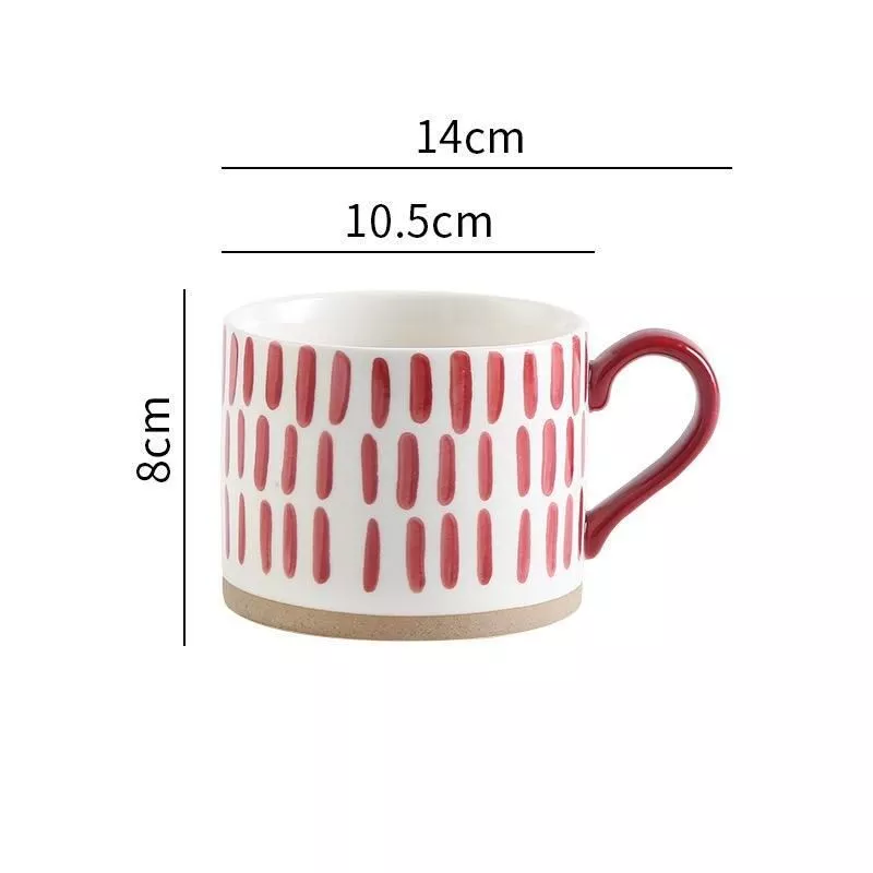 450ML Nordic-Inspired Ceramic Coffee Mug – Japanese Style Large Capacity Cup for Milk, Oatmeal, Breakfast